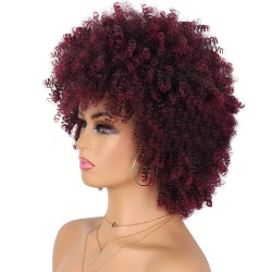 Perruque Synthétique Afro Bouclée