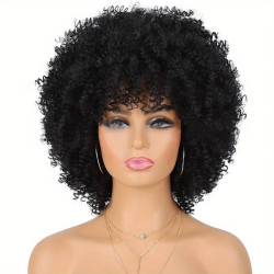 Perruque Synthétique Afro Bouclée