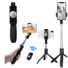 Perche à Selfie BT K06, avec trépied et support de télécommande à 360 degrés, Compatible avec téléph